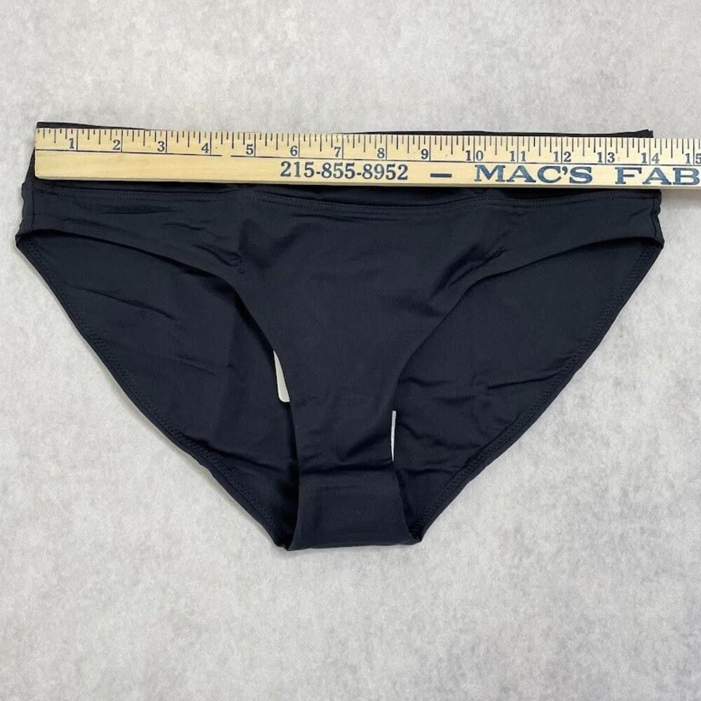 prAna Black Bikini Bottom Womens Small Mid Rise Modest Beach Vacation NEW! - Picture 11 of 13